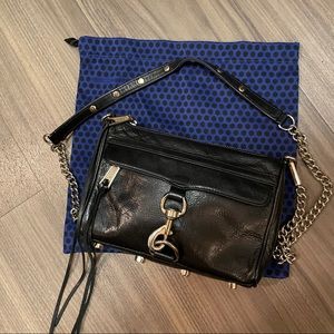 Rebecca Minkoff crossbody black & gold